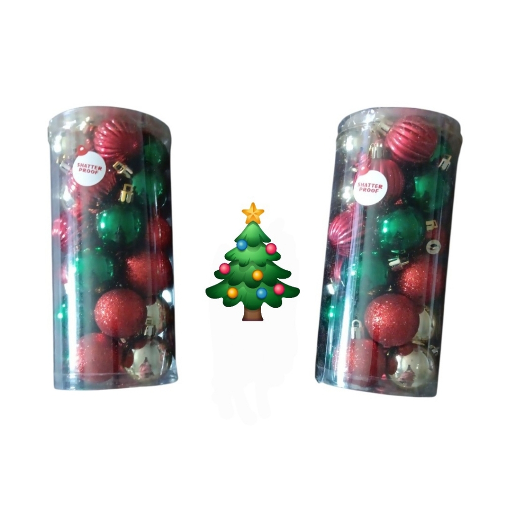 Holiday Style 48ct Christmas Ornament Set